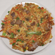 BBQ Pork Egg Foo Young