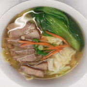 Wonton Soup With BBQ Pork